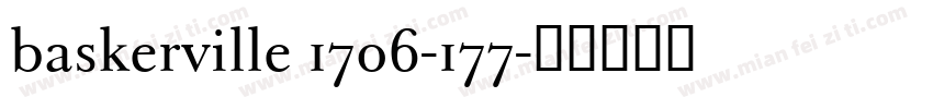 baskerville 1706-177字体转换
